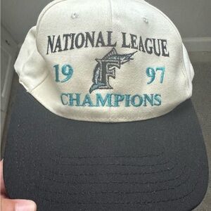 MLB Black and Cream National League Champions Hat